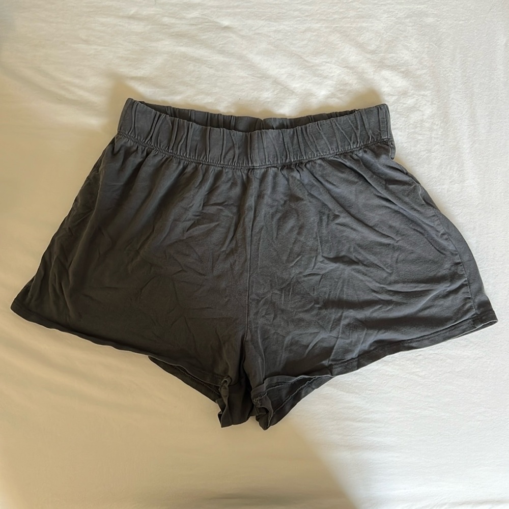 dark gray shorts